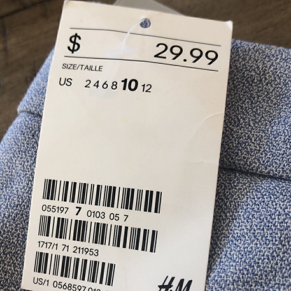 NWT Coupe Etroite 🇫🇷 4 Pocket Slim Pants in Ice 🧊 Blue w/Elastane Stretch - Picture 3 of 17